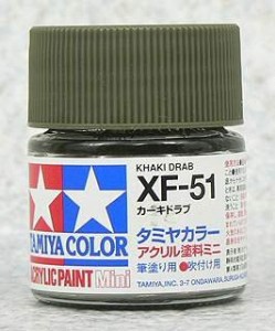 TAMIYA 壓克力系水性漆 10ml 卡其褐色 XF-